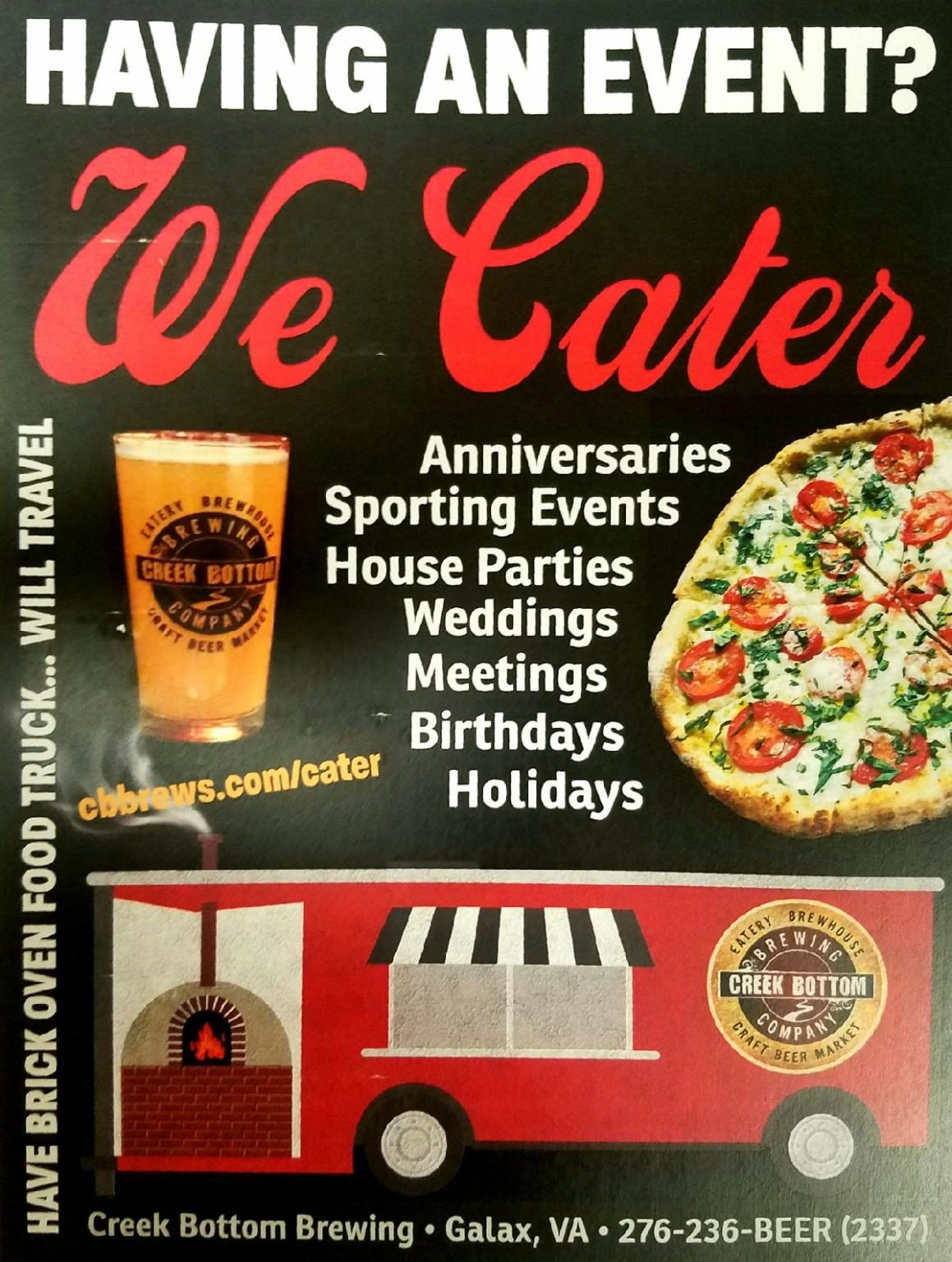 We Cater!