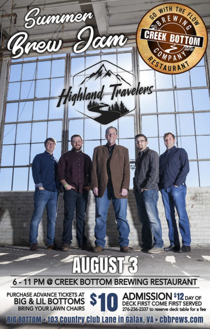 Summer Brew Jam with Adam Steffey & Highland Travelers