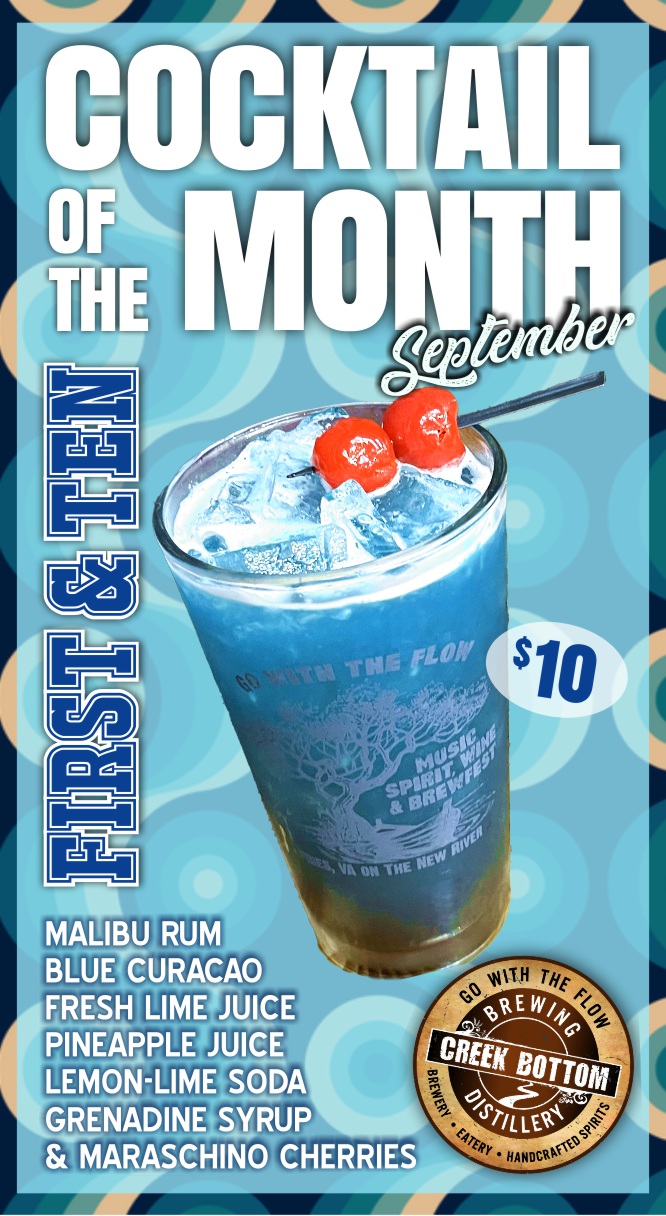 September’s Cocktail of the Month – The First & Ten!