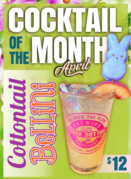 April Cocktail of the Month – Cottontail Bellini!