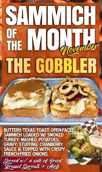 November Sammich of the Month – The Gobbler!